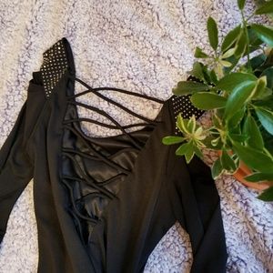 Black bodycon homecoming mini dress